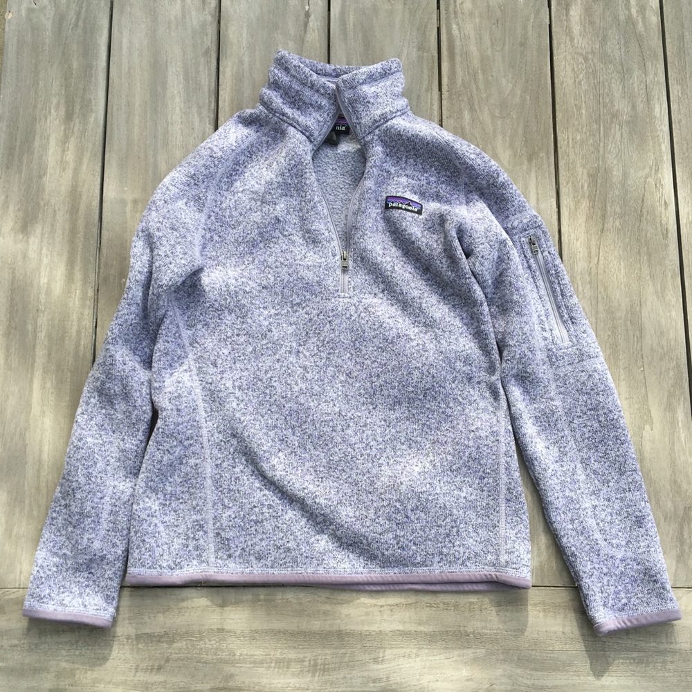 Light Purple/Grey Patagonia Quarter-Zip -Women's S